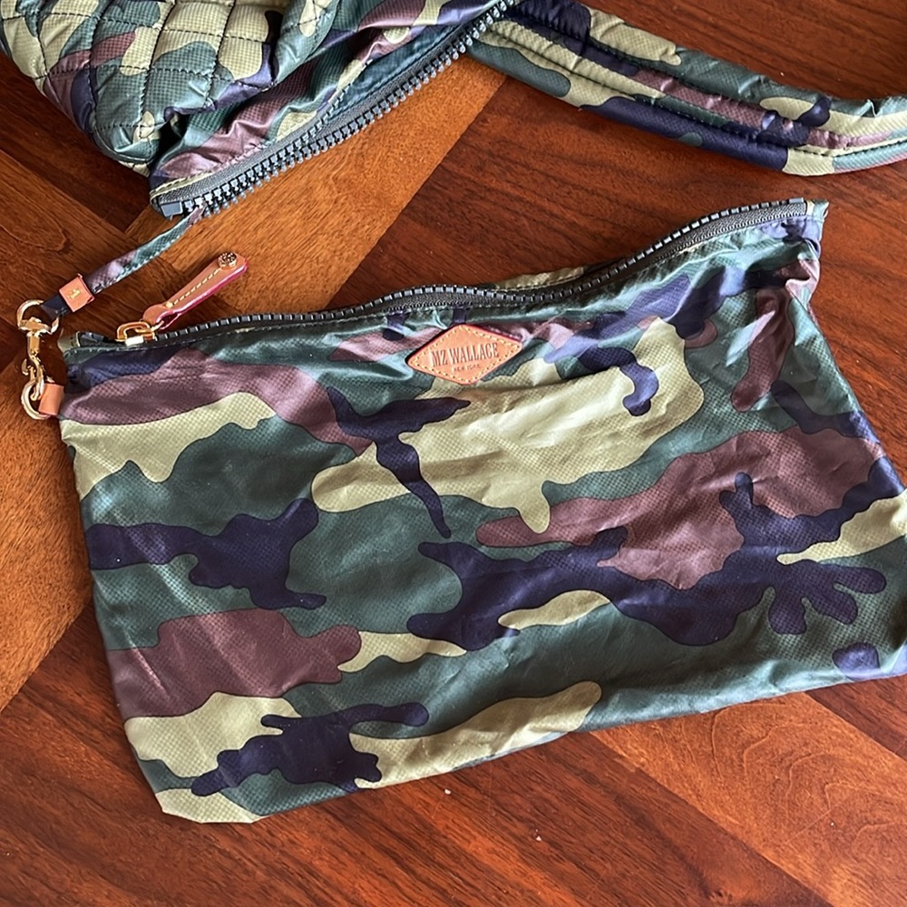 EUC MZ WALLACE MEDIUM CAMO METRO QUILTED TOTE - Picture 8 of 13